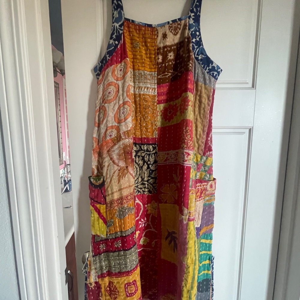 Kantha Sleeveless Dress